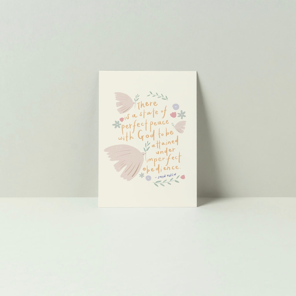 Perfect Peace, Imperfect Obedience