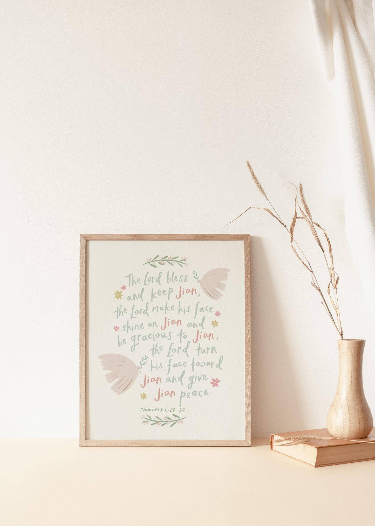 A6 / A4 / A3 Personalised Name Blessing